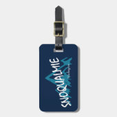 Snoqualmie Washington Mountains ラゲッジタグ (正面縦)