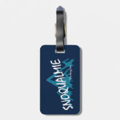 Snoqualmie Washington Mountains ラゲッジタグ (裏面縦)