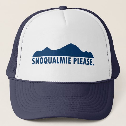 Snoqualmie Washington Please キャップ (正面)