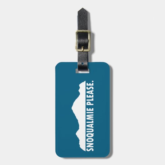 Snoqualmie Washington Please ラゲッジタグ (正面縦)