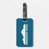 Snoqualmie Washington Please ラゲッジタグ (裏面縦)