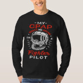 Snoring CPAP as a fighter pilot mask Tシャツ (正面)