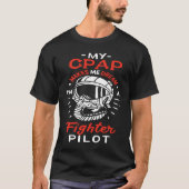 Snoring CPAP as a fighter pilot mask Tシャツ (正面)