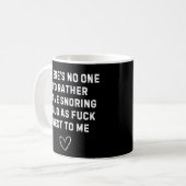 Snoring Loud Love Mug - Funny Snoring Couple Mug コーヒーマグカップ (正面左)