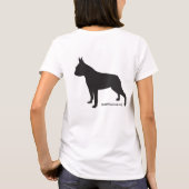 SNORTシンプルボストンジップアップ Tシャツ (裏面)