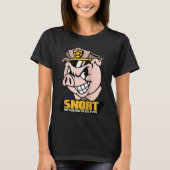 Snort侵入検知 豚のサイバーセキュリティ セキュリティ tシャツ (正面)