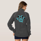 SNORT "彼らの声"の手をジップアップ Tシャツ (裏面フル)