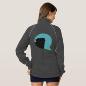 SNORT "彼らの声"のpugジップアップ Tシャツ (裏面フル)