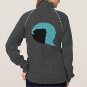 SNORT "彼らの声"のpugジップアップ Tシャツ (裏面)