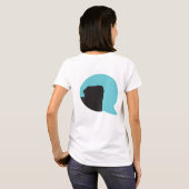 SNORT "彼らの声"のpugジップアップ Tシャツ (裏面フル)