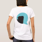 SNORT "彼らの声"のpugジップアップ Tシャツ (裏面)