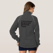 SNORT Helveticaジップアップ Tシャツ (裏面フル)