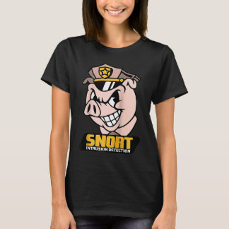 Snort Intrusion Detection Pig Cybersecurity Securi Tシャツ