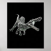 Snosaurus Motif Dinosaur Prehistoric Predator Dino ポスター (正面)