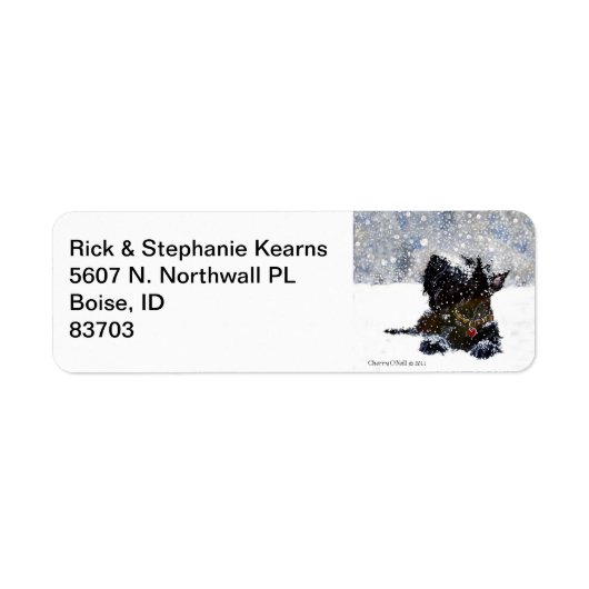 Snowのスコットランド ラベル (正面)