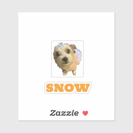 SNOW-4x4 custom cut vinyl sticker シール (シート)