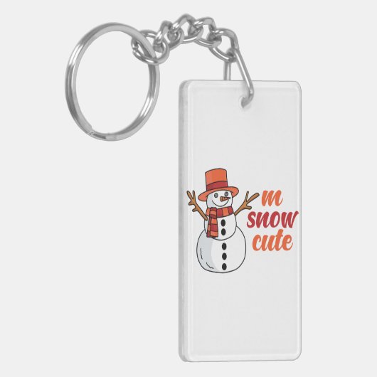 Snow Acrylic Keychain キーホルダー (正面左)