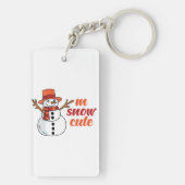 Snow Acrylic Keychain キーホルダー (裏面)