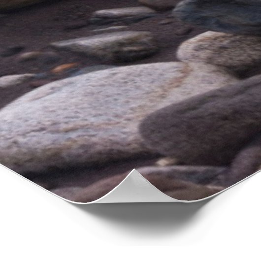 Snow And Rocks, Mt. Rainier National Park ポスター (角)