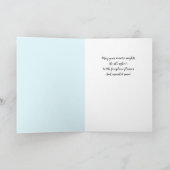 Snow Angel Kisses – Whimsical Winter Greeting Card カード (内部)