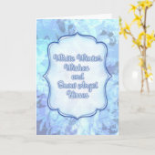 Snow Angel Kisses – Whimsical Winter Greeting Card カード (黄色い花)