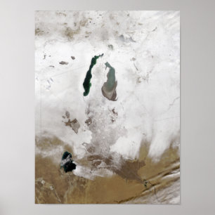 Snow around the Aral Sea ポスター