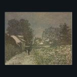 Snow at Argenteuil by Claude Monet ウッドウォールアート<br><div class="desc">Claude MonetによるArgenteuil II (1874)での雪は、ヴィンテージの印象派の素晴らし美術風景絵画である。フランスのアルゼンテウイルで木々や家が背景の雪のシーンが見られる冬の日。アーティストについて：クロード・モネ(1840-1926)は印象派の運動の創始者であフランスのり絵画、その絵画の大部分は「空中に浮かぶ」（野外に浮かぶ）スタイル印象派の風景である。</div>