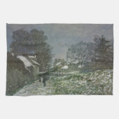 Snow at Argenteuil by Claude Monet キッチンタオル (横)