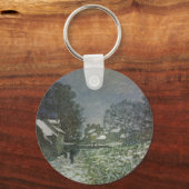 Snow at Argenteuil by Claude Monet キーホルダー (正面)