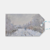 Snow at Argenteuil (by Claude Monet) ギフトタグ (正面(横))