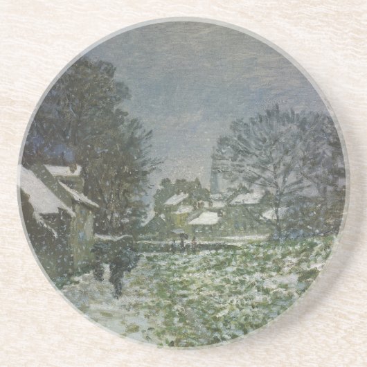 Snow at Argenteuil by Claude Monet コースター (正面)