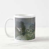 Snow at Argenteuil by Claude Monet コーヒーマグカップ (左)