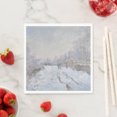 Snow at Argenteuil (by Claude Monet) スタンダードランチョンナプキン (インサイチュ)