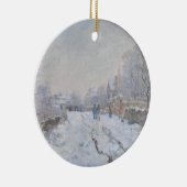 Snow at Argenteuil (by Claude Monet) セラミックオーナメント (右)