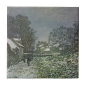 Snow at Argenteuil by Claude Monet タイル (正面)