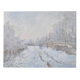Snow at Argenteuil (by Claude Monet) ノートパッド