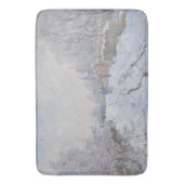 Snow at Argenteuil (by Claude Monet) バスマット (正面縦)