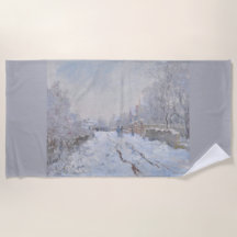 Snow at Argenteuil (by Claude Monet)