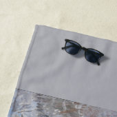 Snow at Argenteuil (by Claude Monet) ビーチタオル (インサイチュ)