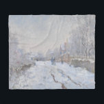 Snow at Argenteuil (by Claude Monet) フリースブランケット<br><div class="desc">このデザインは、印象派のクロード・モネ絵画ー(1840フランスの-1926)の有名な油・オン・キャンバスのイメージを特集している。タイトルは「Snow at Argenteuil」(またはオリジナルフランスのでは「Rue sous la neige,  Argenteuil」)。1874年から1875年の冬に雪の毛布の下にあった間絵を描、彼の故郷アルゼンテウイルのモネ18作品の中で最大の作品である。</div>