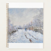 Snow at Argenteuil by Claude Monet プランナー手帳 (正面)