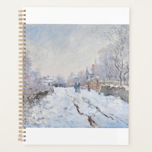 Snow at Argenteuil by Claude Monet プランナー手帳 (正面)