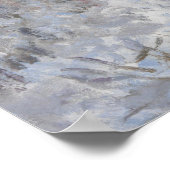 Snow at Argenteuil (by Claude Monet) ポスター (角)