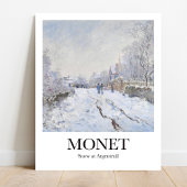 Snow at Argenteuil by Claude Monet ポスター