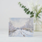 Snow at Argenteuil by Claude Monet ポストカード (スタンド正面)