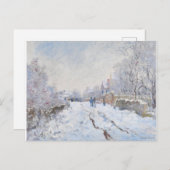 Snow at Argenteuil by Claude Monet ポストカード (正面/裏面)
