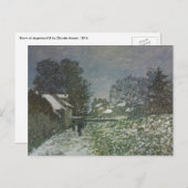 Snow at Argenteuil by Claude Monet ポストカード (正面/裏面)