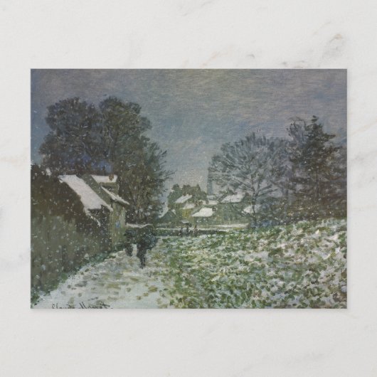 Snow at Argenteuil by Claude Monet ポストカード (正面)