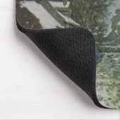 Snow at Argenteuil by Claude Monet マウスパッド (コーナー)