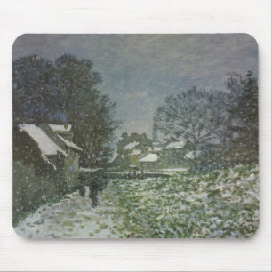 Snow at Argenteuil by Claude Monet マウスパッド